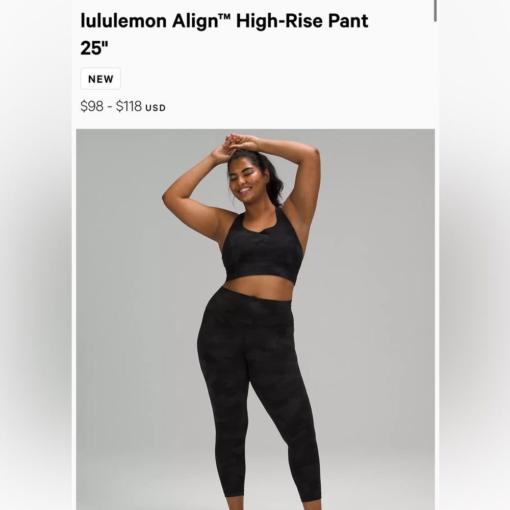 Lululemon align high rise 25 inch Camo leggings
